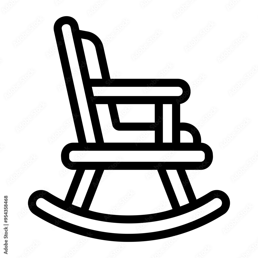 rocking Line Icon rocking Line Icon