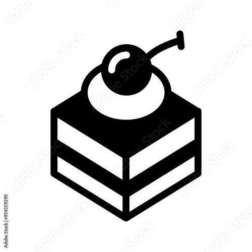 Tiramisu icon vector illustration graphic design