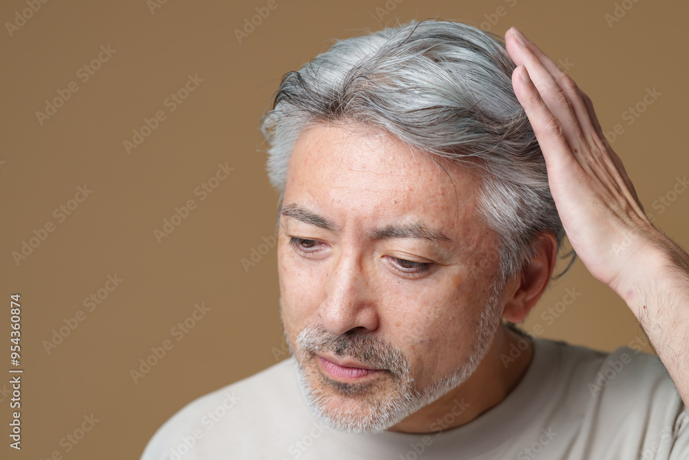 Fototapeta premium 髪・男性