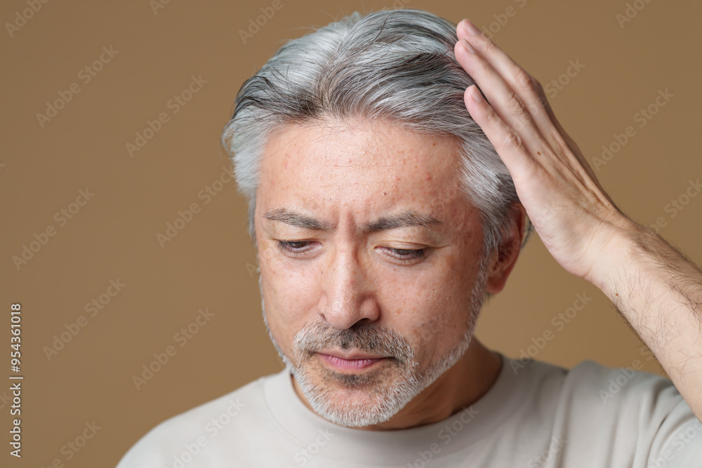 Obraz premium 髪・男性