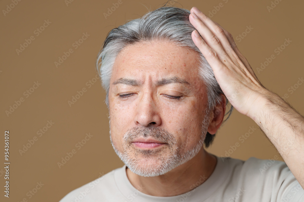 Obraz premium 髪・男性