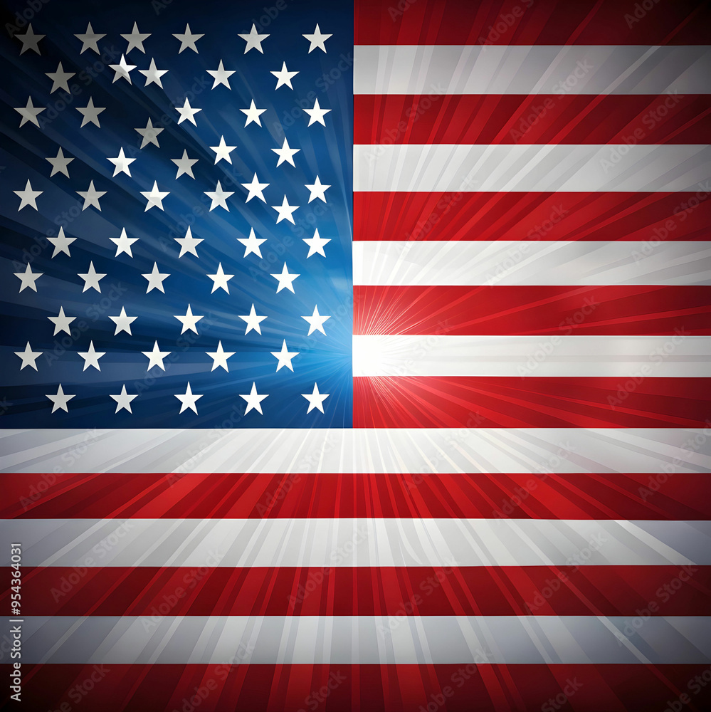 Naklejka premium american flag design isolated