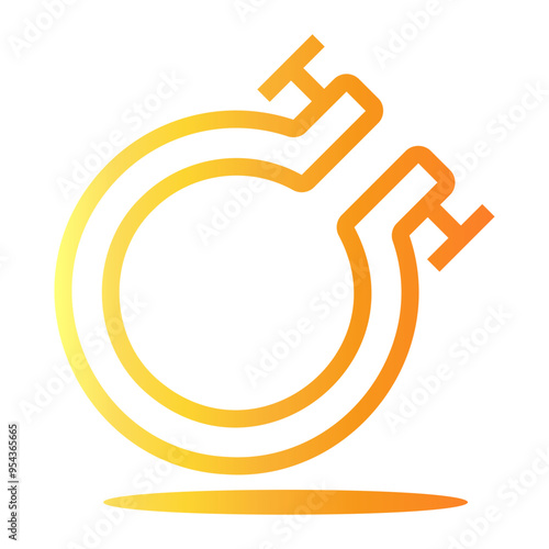 embroider Line Gradient Icon