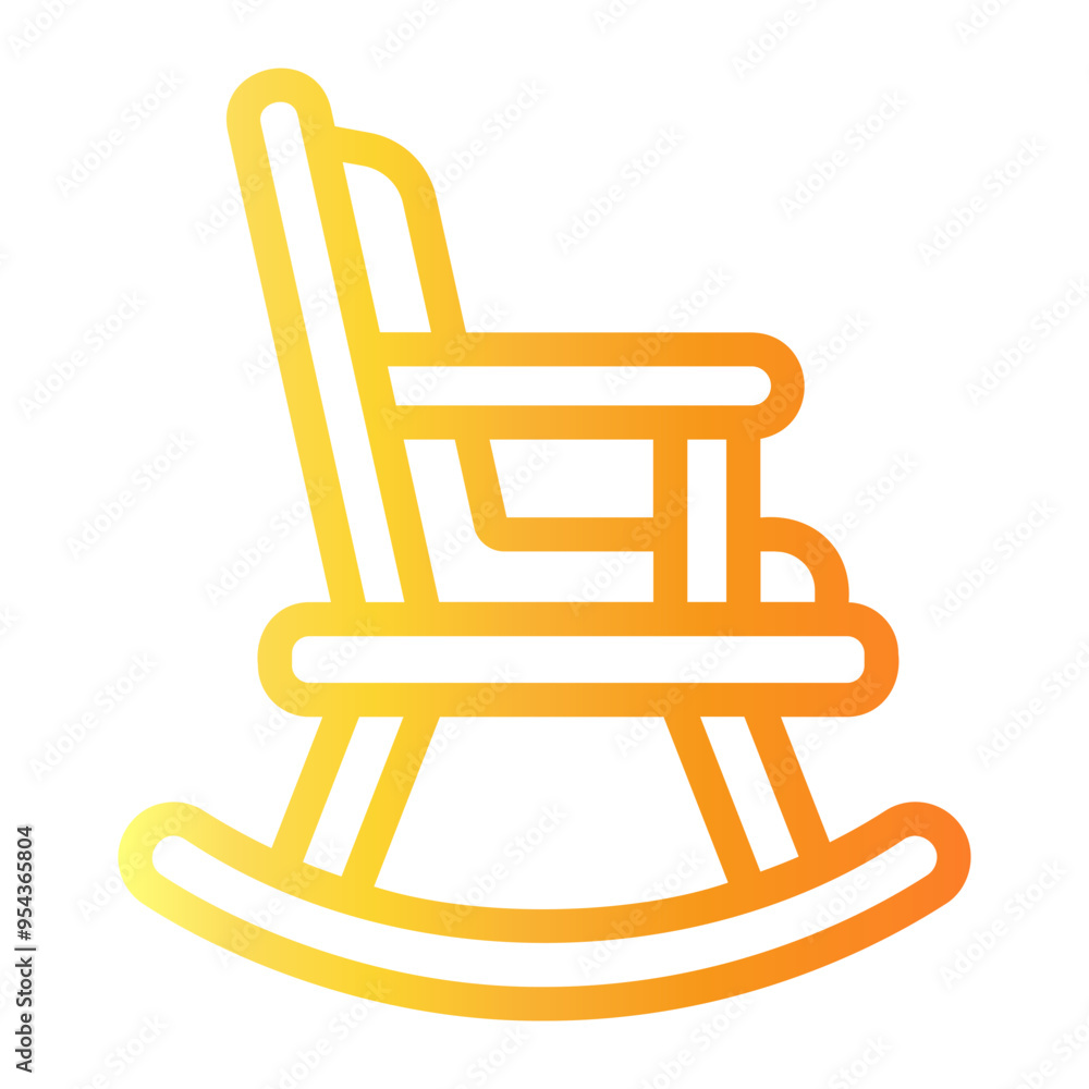 rocking Line Gradient Icon rocking Line Gradient Icon