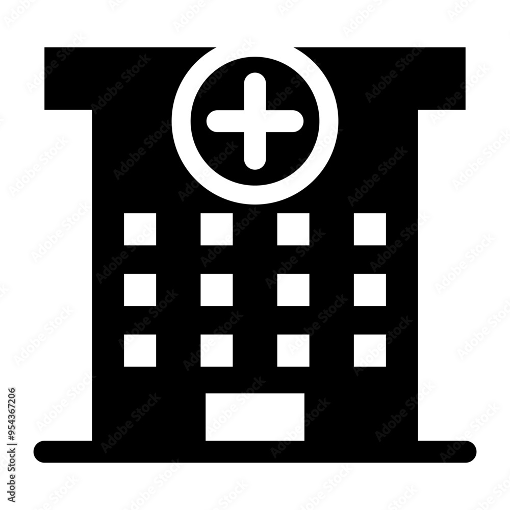 Hospital icon vector illustration graphic design Hospital icon vector illustration graphic design