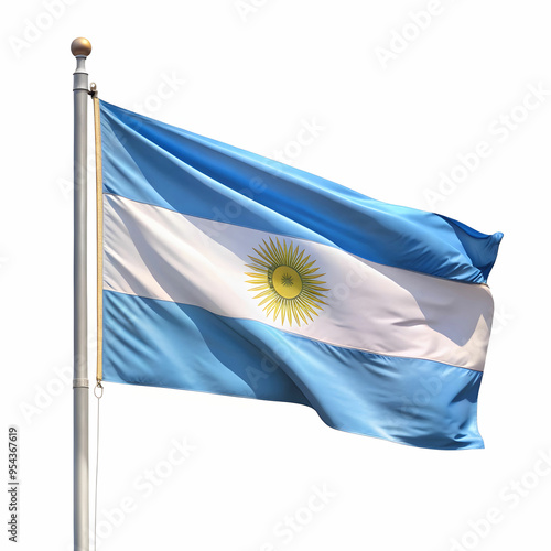 Argentina flag hot ballon isolated