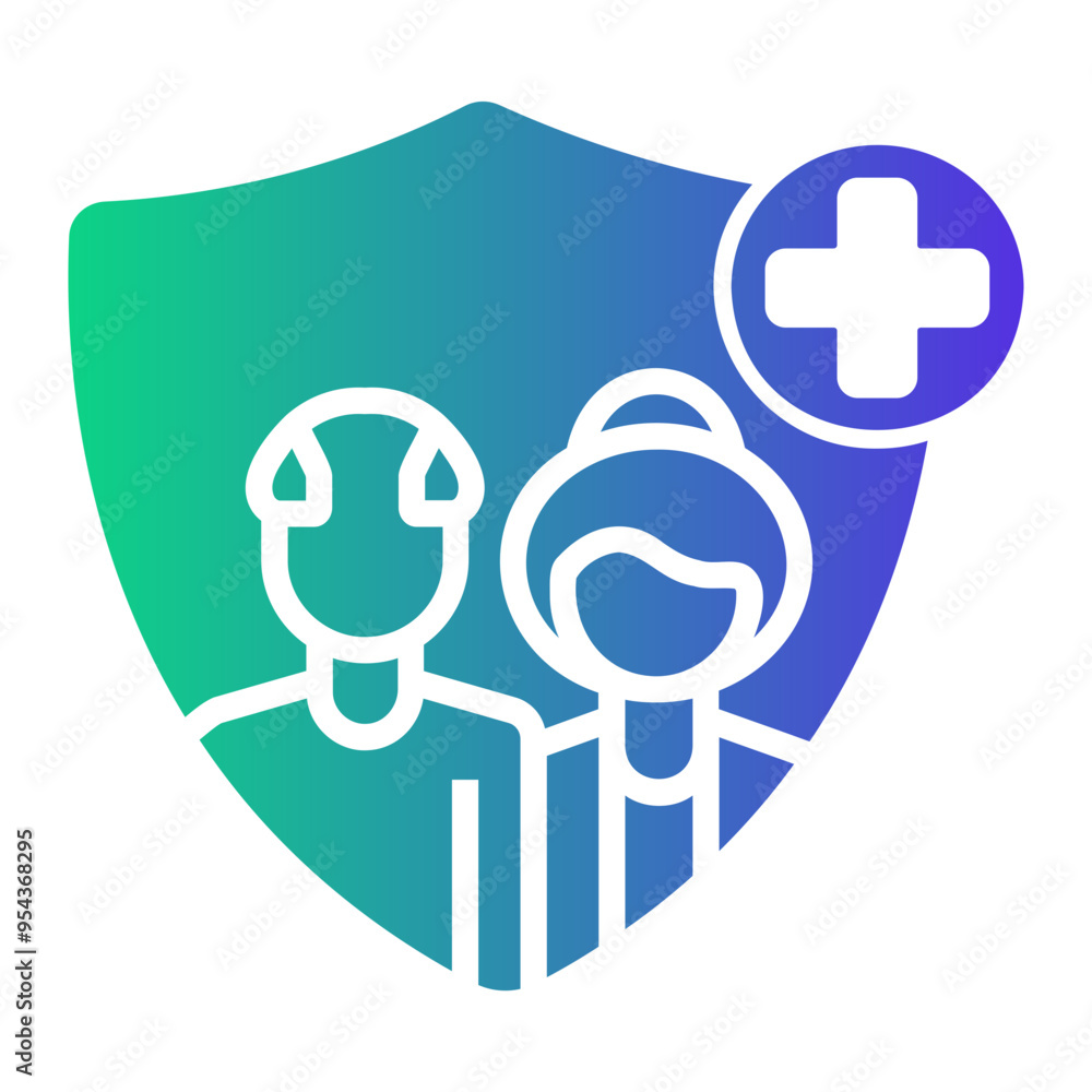 elderly Gradient icon elderly Gradient icon
