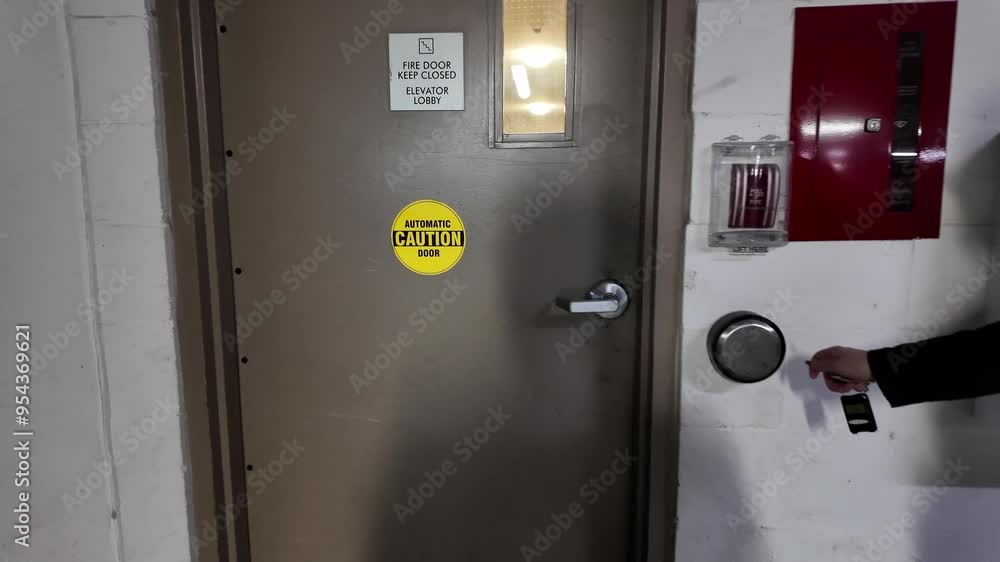 Automatic Access: Disabled Button Opens Apartment Door for Easy Entry Automatic Access: Disabled Button Opens Apartment Door for Easy Entry