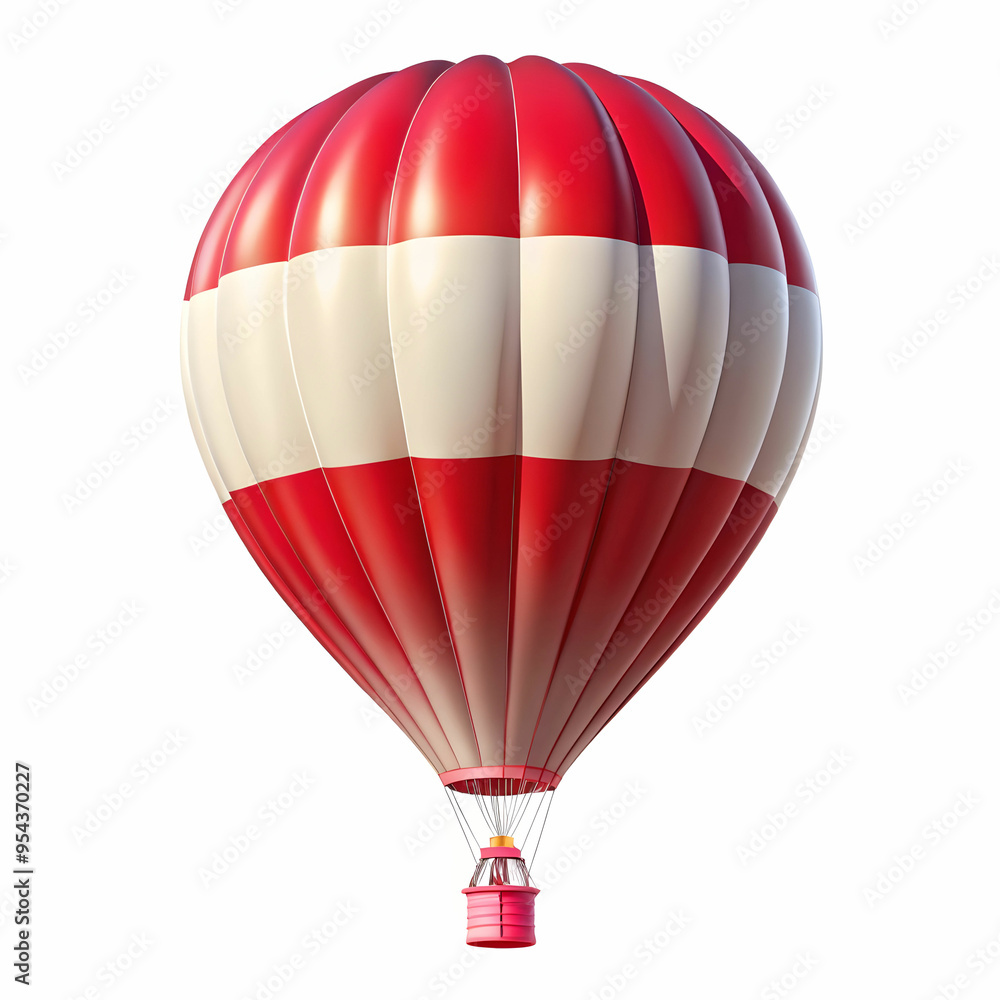 Obraz premium Austria flag hot ballon isolated