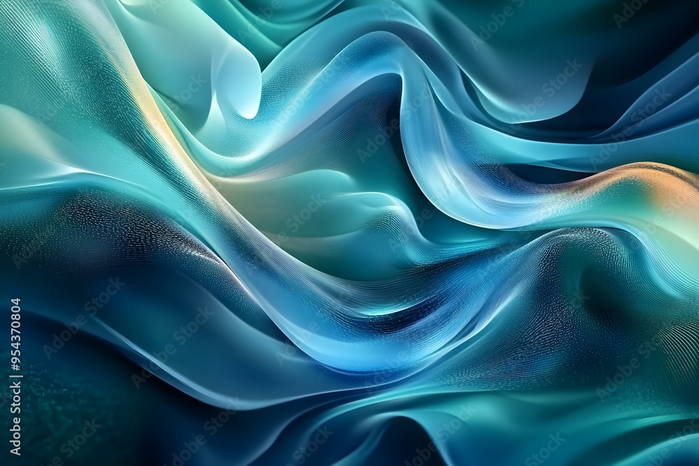 Obraz premium blue and green abstract background