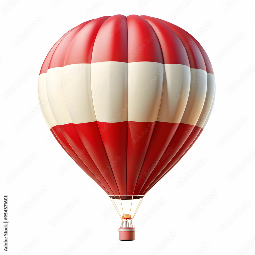 Naklejka premium Austria flag hot ballon isolated