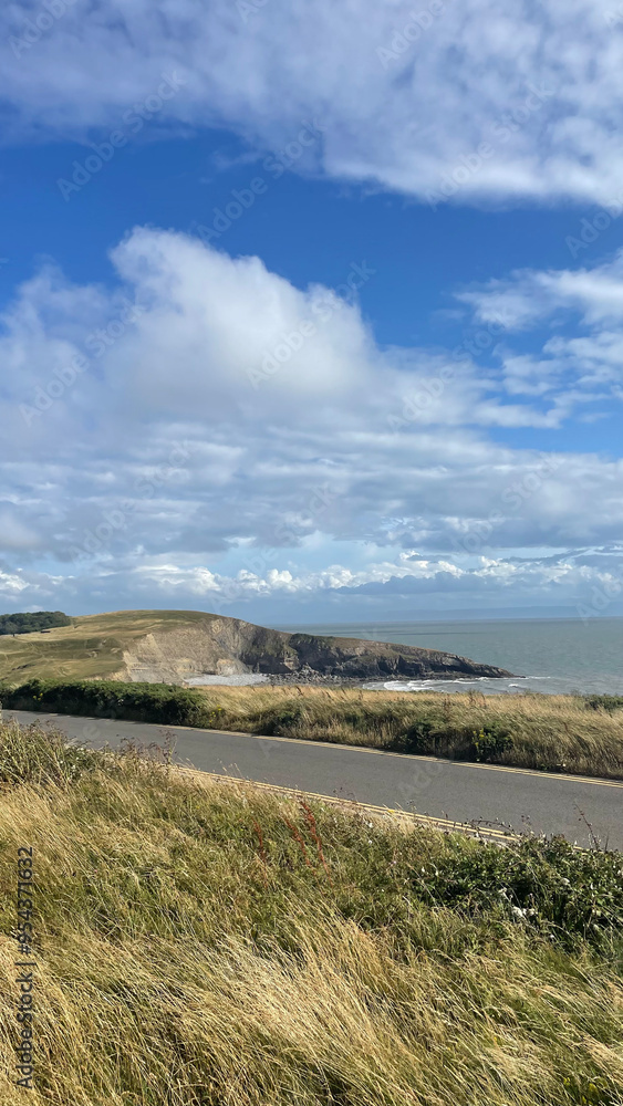 View of Southerdown Cliffs, South Wales View of Southerdown Cliffs, South Wales