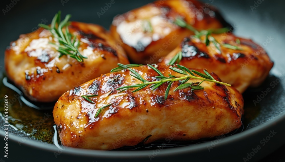 Pan-Seared Salmon with Rosemary and a Glaze, Easy Recipe for Delicious Dinner, Simple, Healthy, and Flavorsome Pan-Seared Salmon with Rosemary and a Glaze, Easy Recipe for Delicious Dinner, Simple, Healthy, and Flavorsome