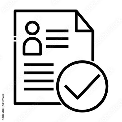 contestant evaluation Line Icon