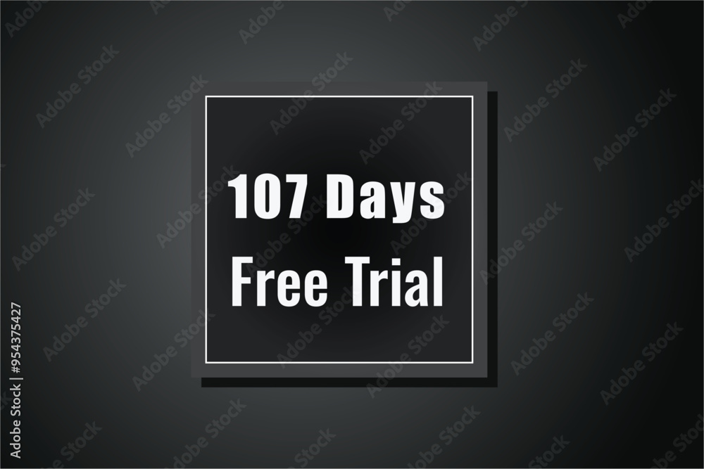 106 day free trial banner design. 106 days free banner background
106 day free trial banner design. 106 days free banner background