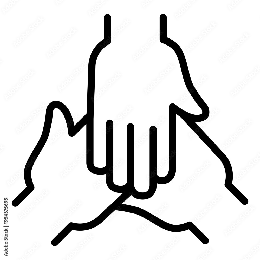 Unity icon in thin line style vector illustration graphic design Unity icon in thin line style vector illustration graphic design