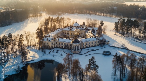 Bip Castle from above, Mariental, Russia, February. photo