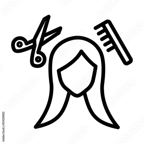 Hair Styling Icon