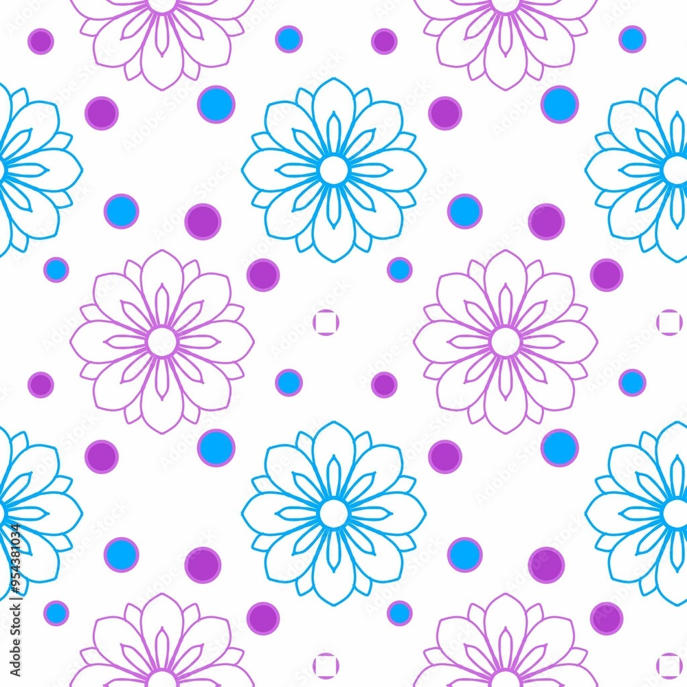 seamless pattern with flowers in summer seamless pattern with flowers in summer