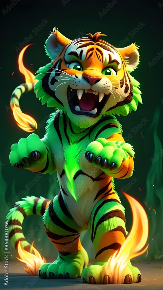 Naklejka premium tiger