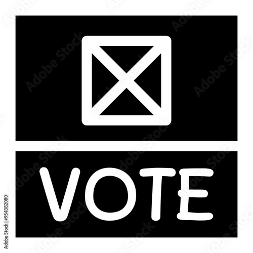 Voting icon vector illustration graphic design