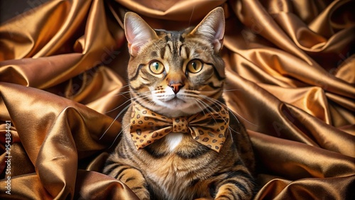 luxurious cat print for formal events photo