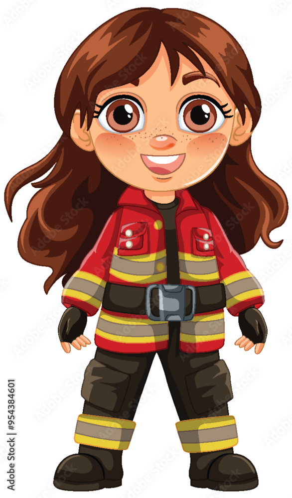 Brave Young Firefighter Girl Brave Young Firefighter Girl