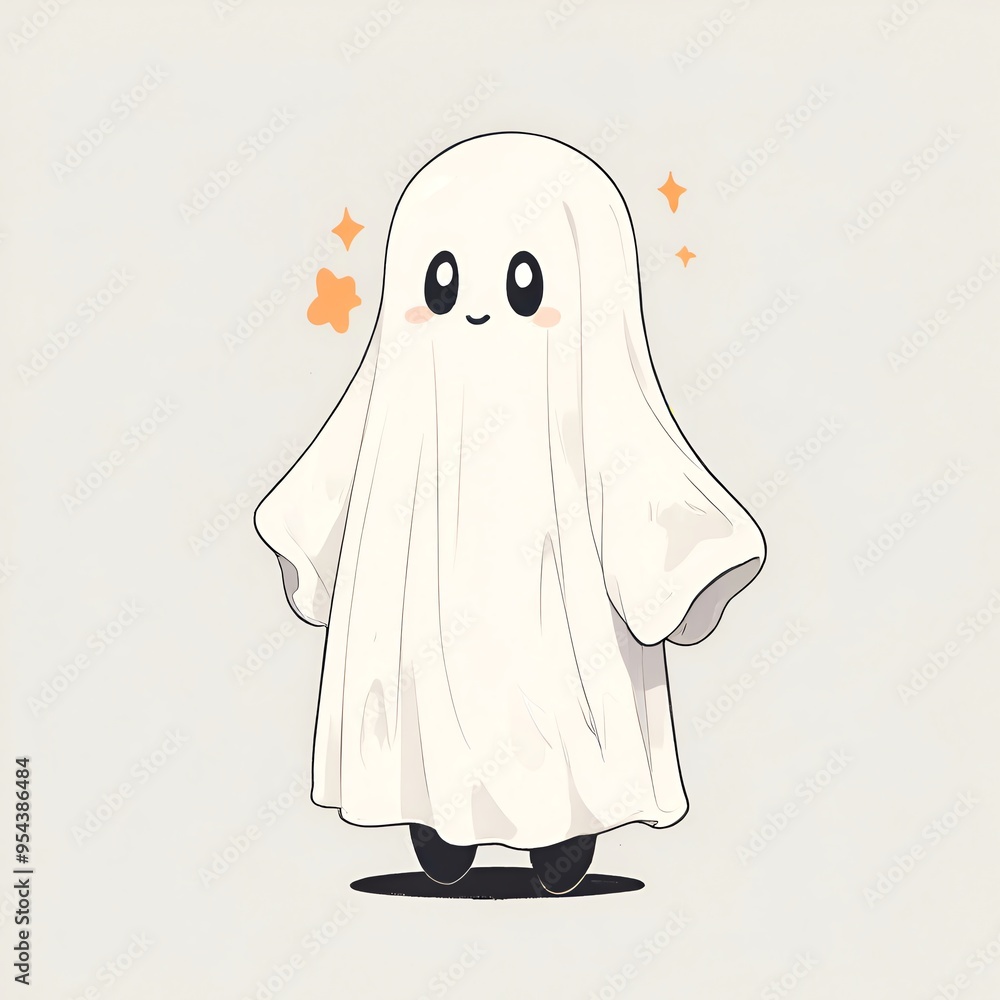 Cute Ghost Illustration