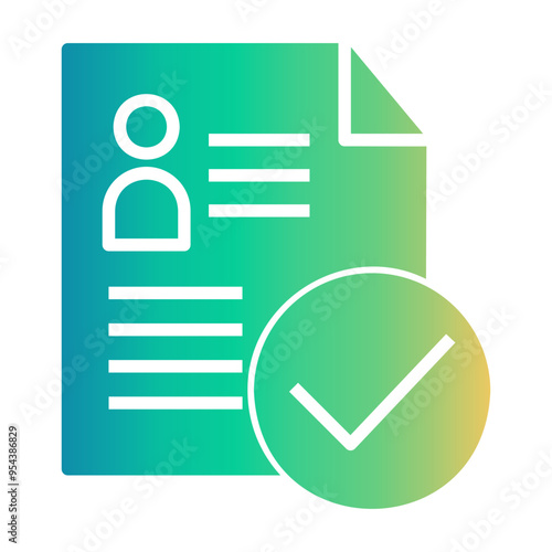 contestant evaluation Gradient icon