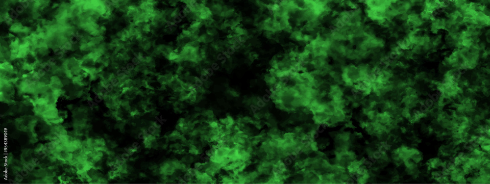 Abstract background with Scary green and black horror Textured Smoke. Old vintage retro green background texture. Bright nebula in space background. Green and black background Abstract background with Scary green and black horror Textured Smoke. Old vintage retro green background texture. Bright nebula in space background. Green and black background