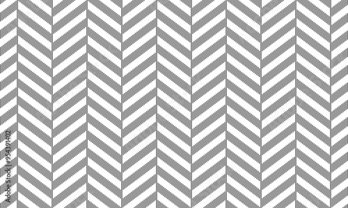 Herringbone seamless pattern made from black lines . Vector Repeating Texture.