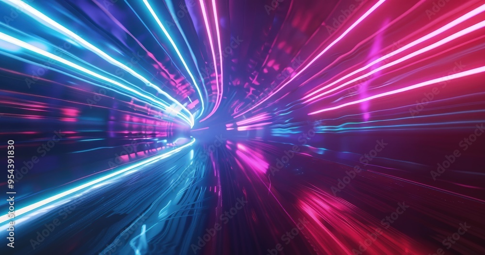 A vibrant, abstract representation of light trails in motion, evoking speed and energy. A vibrant, abstract representation of light trails in motion, evoking speed and energy.
