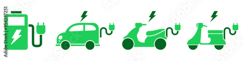 charging station, Electromobile Eco friendly anti oil electric vehicle car motorcycle, scooter with plug, eco friendly