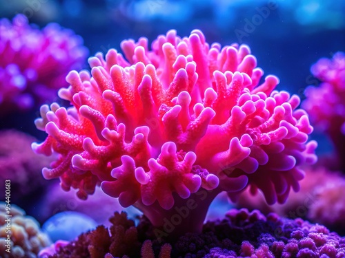 Neon Pink Coral Saturated Bright Pop photo