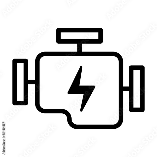 Photography Electric Generator icon vector illustration graphic design