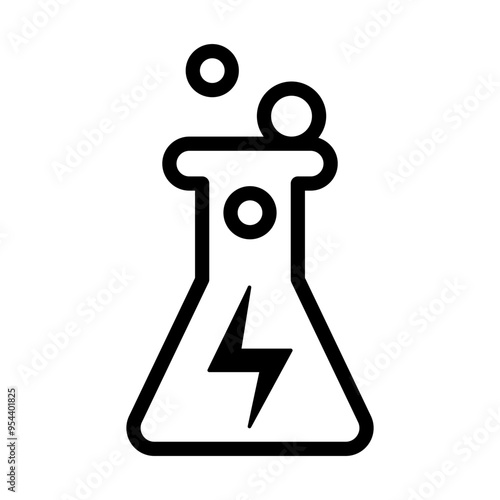 Electrochemistry icon vector illustration graphic design