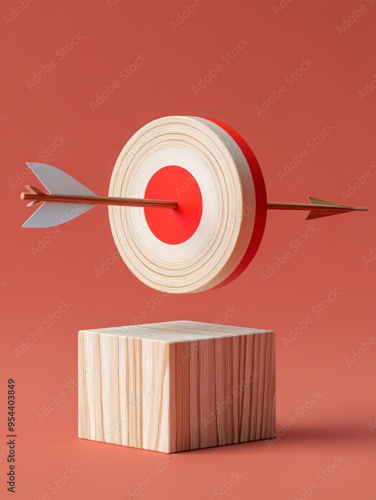 A minimalist target with an arrow, symbolizing precision and focus in achieving goals and objectives. A minimalist target with an arrow, symbolizing precision and focus in achieving goals and objectives.