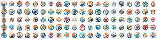 A set of Abstract company logo designs