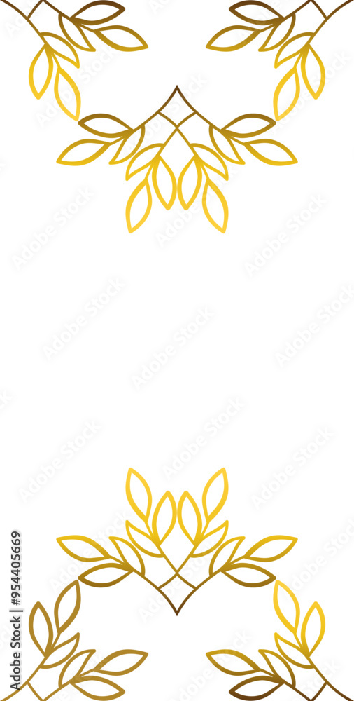 Luxury golden frame ornament Luxury golden frame ornament