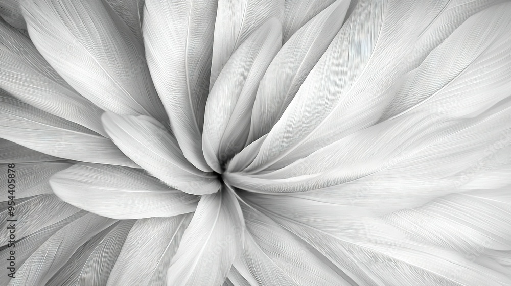 A monochrome image of a bloom resembling petals from its leaves A monochrome image of a bloom resembling petals from its leaves
