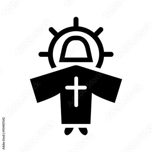 Jesus icon vector illustration graphic design