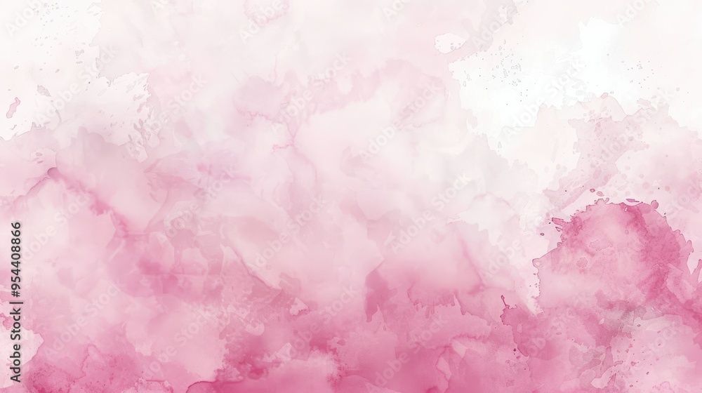 Fototapeta premium Soft Pink Watercolor Background