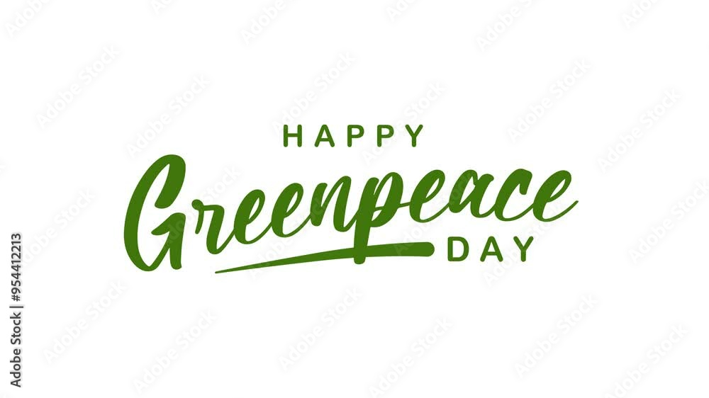 Happy Greenpeace Day Text Animation. Great for Happy Greenpeace Day Celebrations, for banner, social media feed wallpaper stories. Happy Greenpeace Day Text Animation. Great for Happy Greenpeace Day Celebrations, for banner, social media feed wallpaper stories.