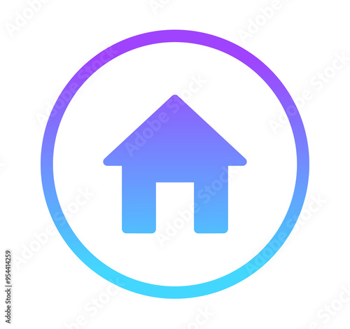 Wallpaper Mural 青紫色のグラデーション｜ホームアイコン Torontodigital.ca