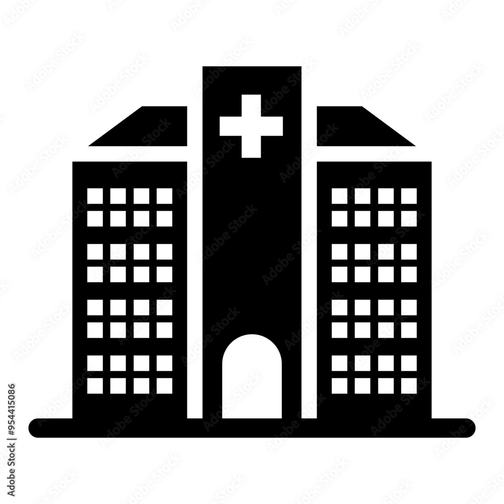 © North - Hospital building icon vector illustration graphic design © North - Hospital building icon vector illustration graphic design