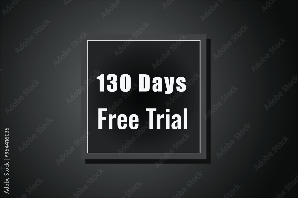 130 day free trial banner design. 130 days free banner background
130 day free trial banner design. 130 days free banner background
