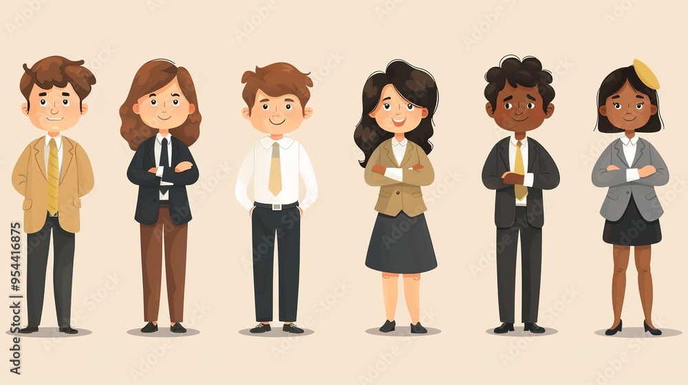 Stunning Cartoon Characters and Business People Elements: A Dynamic and Colorful Visual Ensemble. Showcasing Creativity and Professionalism. Stunning Cartoon Characters and Business People Elements: A Dynamic and Colorful Visual Ensemble. Showcasing Creativity and Professionalism.