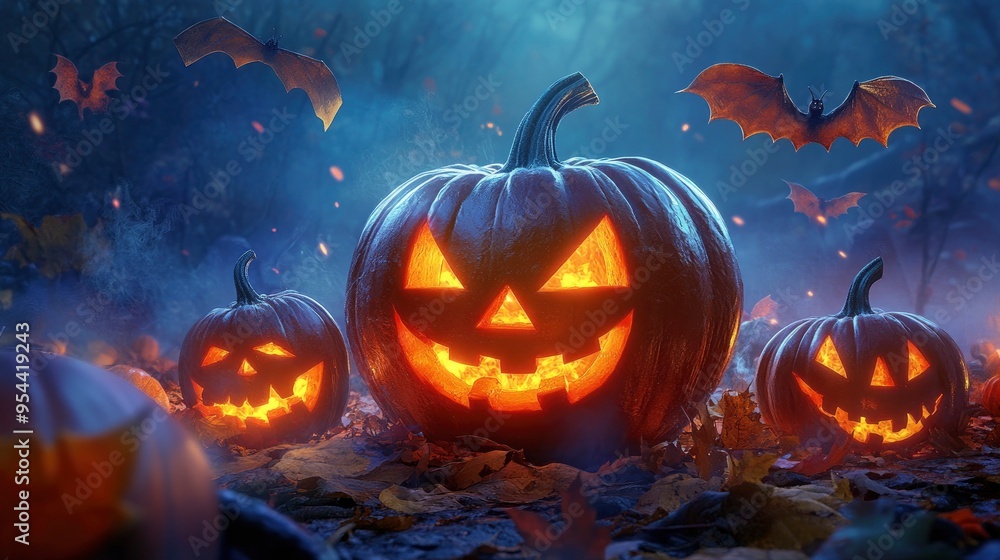Spooky Halloween illustration vector . Spooky Halloween illustration vector .