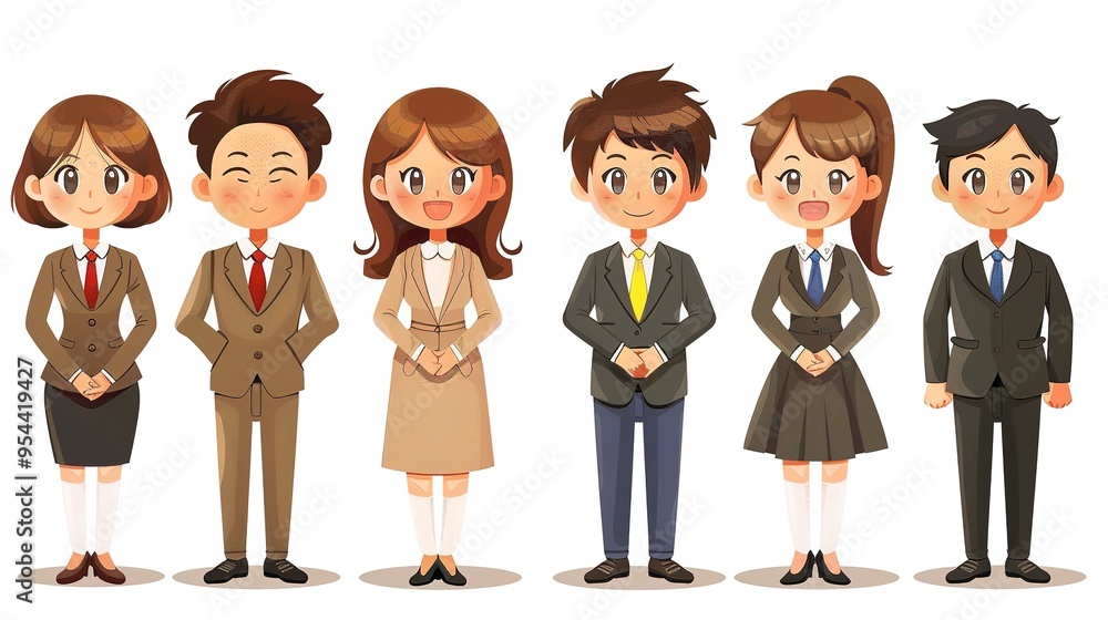 Stunning Cartoon Characters and Business People Elements: A Dynamic and Colorful Visual Ensemble. Showcasing Creativity and Professionalism. Stunning Cartoon Characters and Business People Elements: A Dynamic and Colorful Visual Ensemble. Showcasing Creativity and Professionalism.