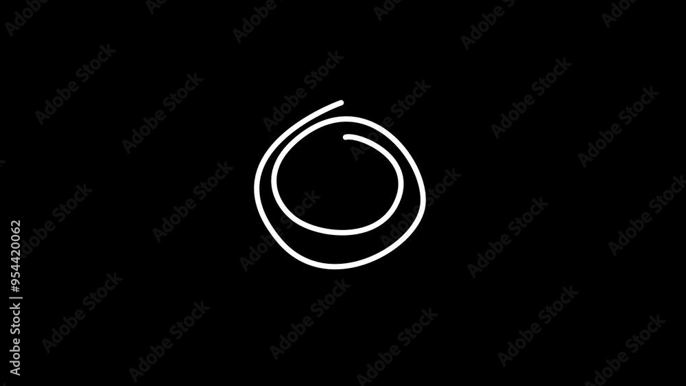 Animated of hand drawn circle path. make a path circle video animation. Animated of hand drawn circle path. make a path circle video animation.